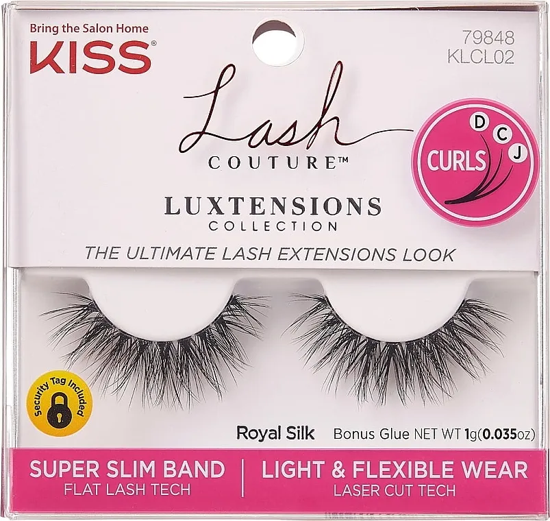 Veštačke trepavice Kiss Lash Couture LuXtensions Eyelash Band Royal Silk