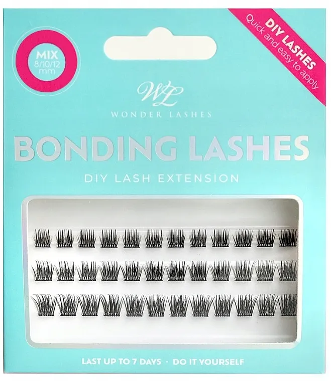 Veštačke trepavice u čupercima, 8/10/12 mm Wonder Lashes Bonding Lashes Mix
