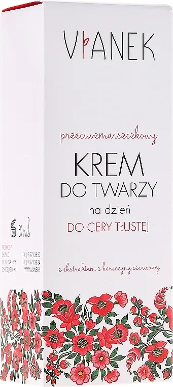 Vianek Dnevna krema protiv bora za masnu kožu