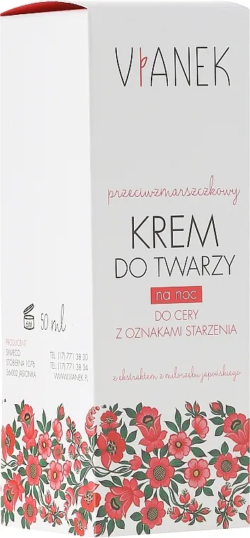 Vianek Krema za lice protiv bora noćna