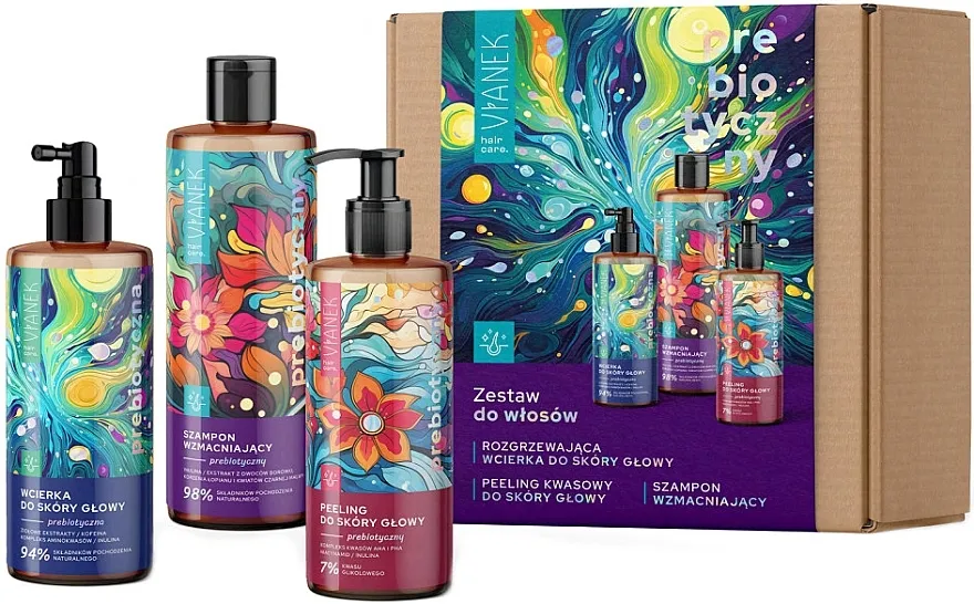 Vianek Prebiotic (shm/300ml + peel/150ml + lot/150ml) Set za negu kose