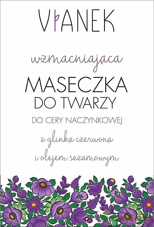 Vianek (uzorak) Učvršćujuća maska za lice