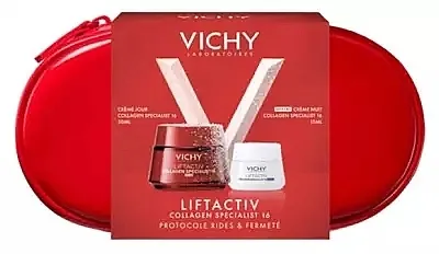 Vichy Liftactiv Collagen Gift Set (d/cr/50ml + n/cr/15ml + bag/1pcs)