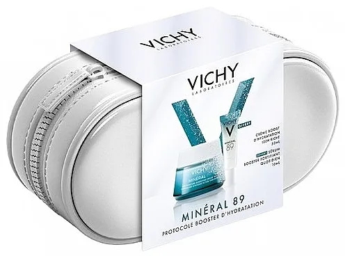 Vichy Mineral 89 Daily Fortifying And Plumping Set Gift Set (booster/10ml + cr/50ml)