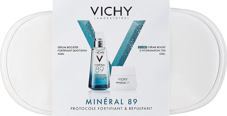 Vichy Mineral 89 Daily Fortifying And Plumping Set Gift Set (booster/50ml + cr/15ml)