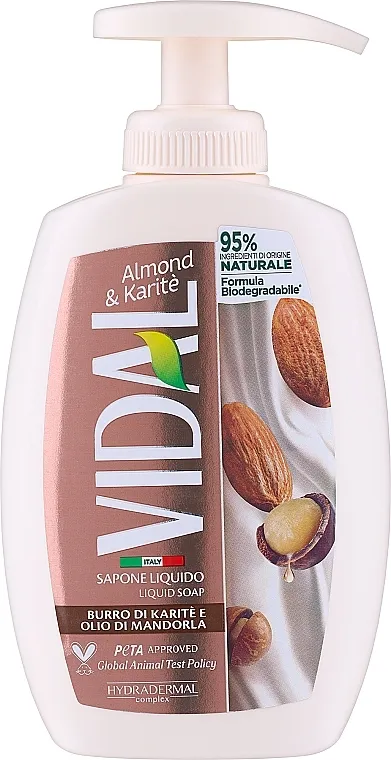 Vidal Liquid Soap Almond&amp;Karite Tekući sapun "Badem i Shea maslac"