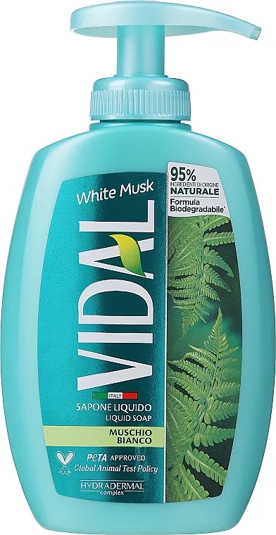 Vidal Liquid Soap White Musk Tekući sapun "White Musk"