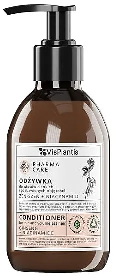Vis Plantis Pharma Care Ginseng + Niacinamide Conditioner Regenerator za tanku kosu "Ženšen + niacinamid" ​