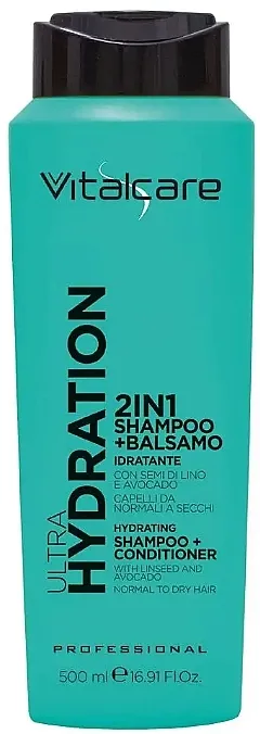 Vitalcare Professional Ultra Hydration Shampoo &amp; Balsamo Šampon i regenerator za kosu sa semenkama lana i avokadom