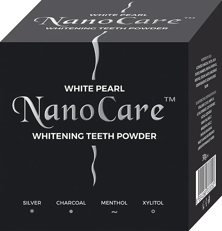 VitalCare White Pearl NanoCare Charcoal Teeth Powder Prašak za izbjeljivanje zuba