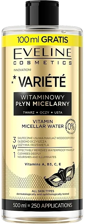 Vitaminska micelarna voda Eveline Cosmetics Variete Vitamin Micellar Water