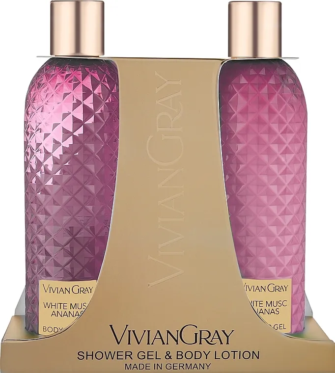 Vivian Gray White Musc &amp; Ananas (sh/gel/300ml + b/lot/300ml) Set