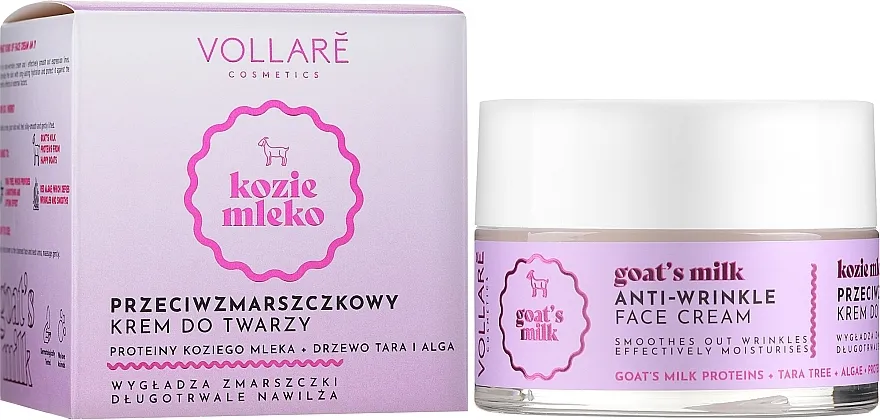 Vollare Cosmetics Anti-Wrinkle Face Cream Krema protiv bora s tarom i crvenim algama