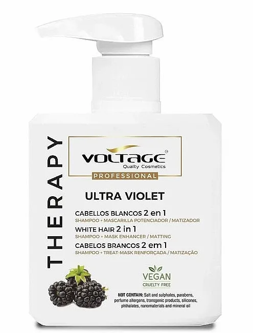 Voltage Therapy Ultra Violet Šampon regenerator za plavu ili sedu kosu 2 u 1