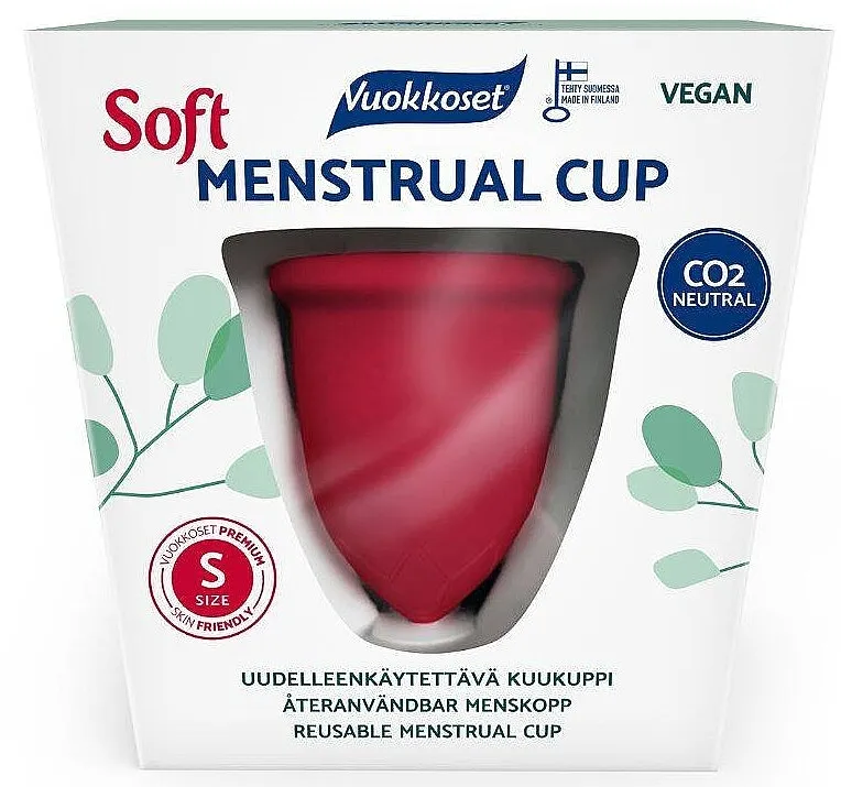 Vuokkoset Soft Reusable Menstrual Cup Menstrualna čašica, veličina S