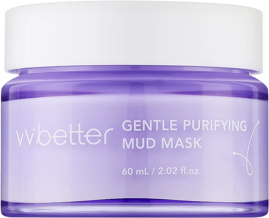 VVbetter Gentle Purifying Mud Mask Błotna maska za lice sa kaolinom, bakuhiolom i skvalanom