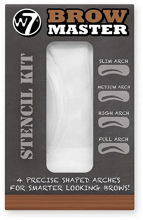 W7 Brow Master Stencil Kit Set šablona za obrve