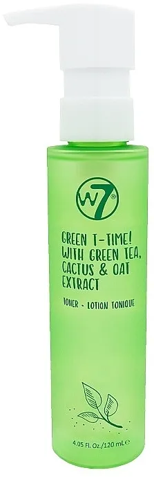 W7 Green T-Time With Green Tea Cactus &amp; Oat Extract Toner Tonik za lice