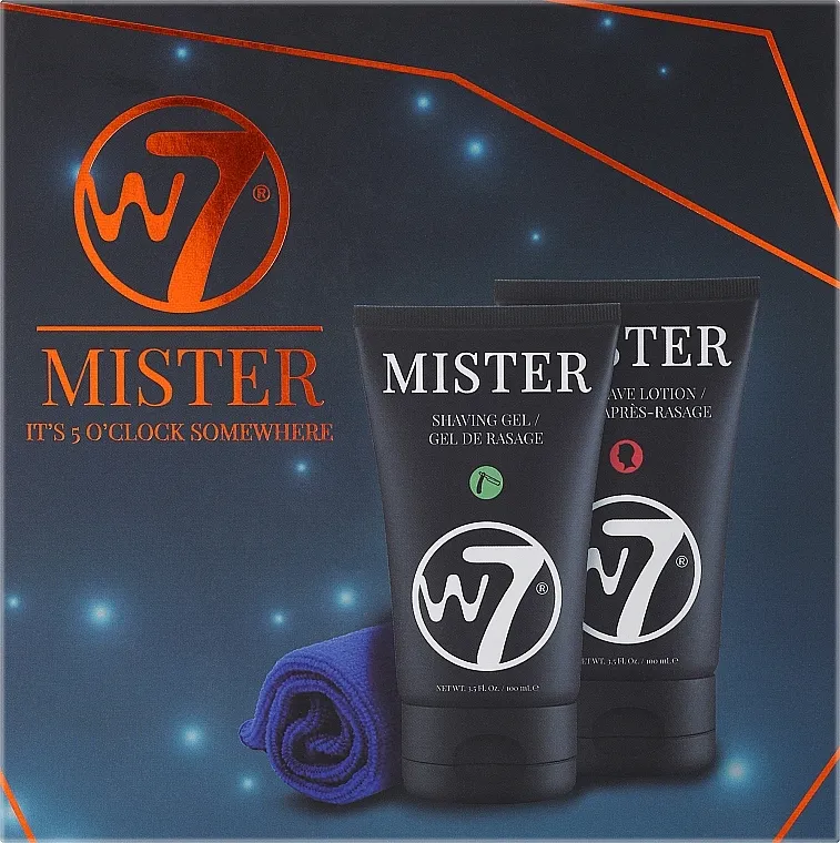 W7 Mister It's 5 O'clock Somewhere (sh/gel/100ml + ash/lot/100ml + acc/1pc) Set