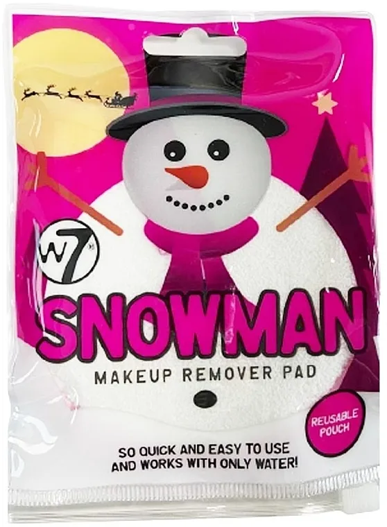 W7 Snowman Makeup Remover Pad Sunđer za skidanje šminke