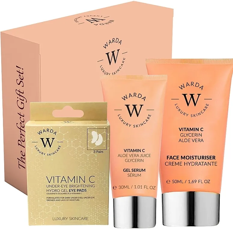 Warda Brightening Boost Gift Set (ser/30ml + cr/50ml + eye/pads/3pcs)