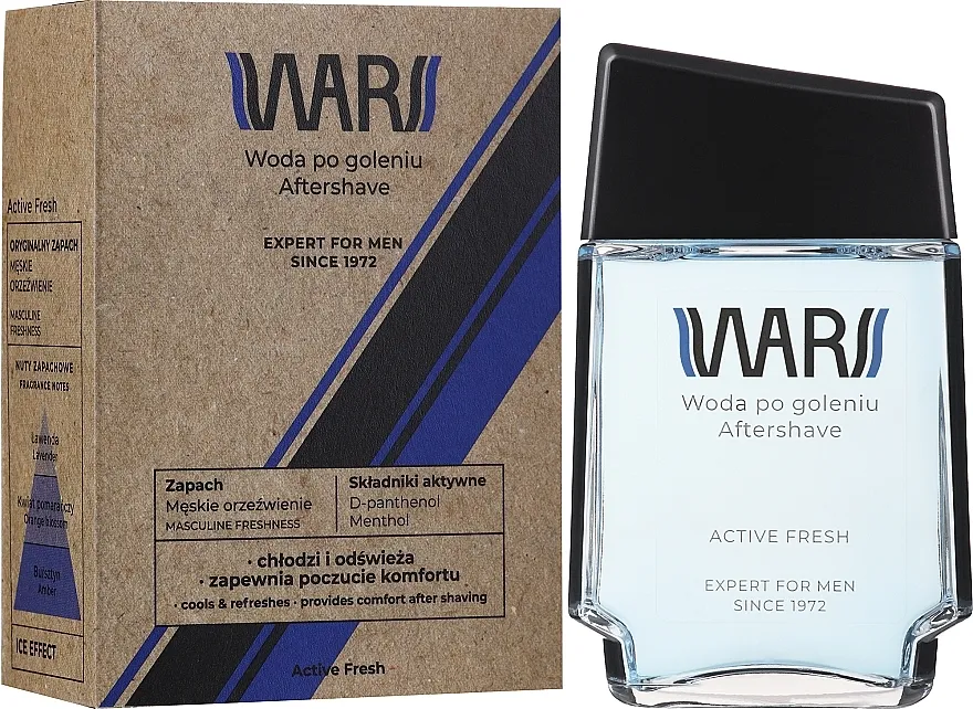 Wars Active Fresh Expert For Men Aftershave Water Voda nakon brijanja