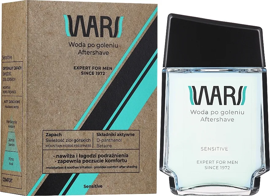 Wars Sensitive Expert For Men Aftershave Water Voda nakon brijanja