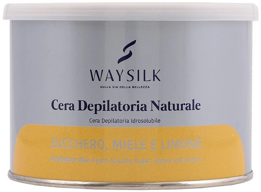 Waysilk Depilatory Wax Hydro-Soluble Sugar Honey And Lemon Vosak za depilaciju u teglici "Med i limun"