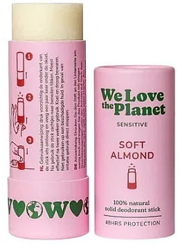 We Love The Planet Sensitive Soft Almond Solid Deodorant Stick Dezodorans u stiku za osetljivu kožu "Blagi badem"