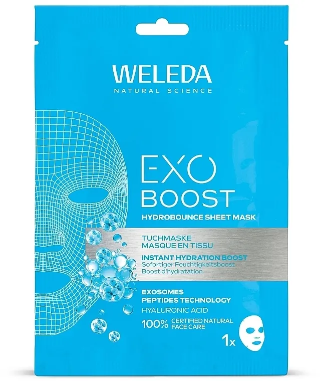 Weleda Exo Boost Hydrobounce Sheet Mask Hidratantna maska od tkanine sa hijaluronskom kiselinom