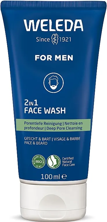 Weleda Gel za pranje lica i brade 2 u 1 za muškarce