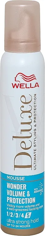 Wella Deluxe Wonder Volume &amp; Protection Mousse Ultra Strong Hold Mousse za kosu