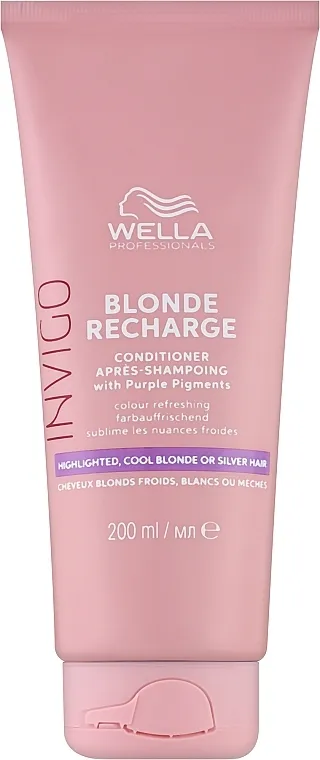 Wella Professionals Invigo Blonde Recharge Color Refreshing Highlighted, Cool Blonde or Silver Hair Conditioner Regenerator za kosu sa pramenovima i svetlu kosu sa hladnim tonovima
