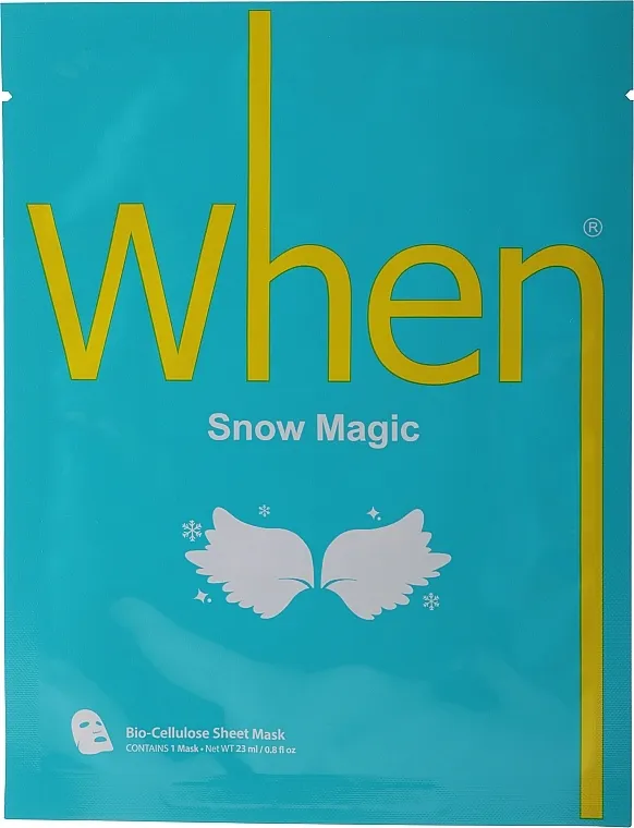 When Snow Magic Hidratantna maska za sjajnu kožu