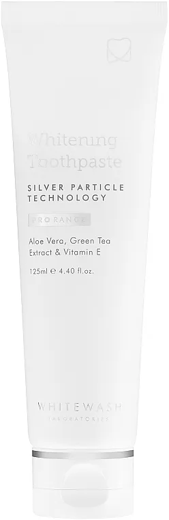 WhiteWash Laboratories Professional Whitening Toothpaste With Silver Particles Izbjeljujuća srebrna pasta za zube + zaštita desni