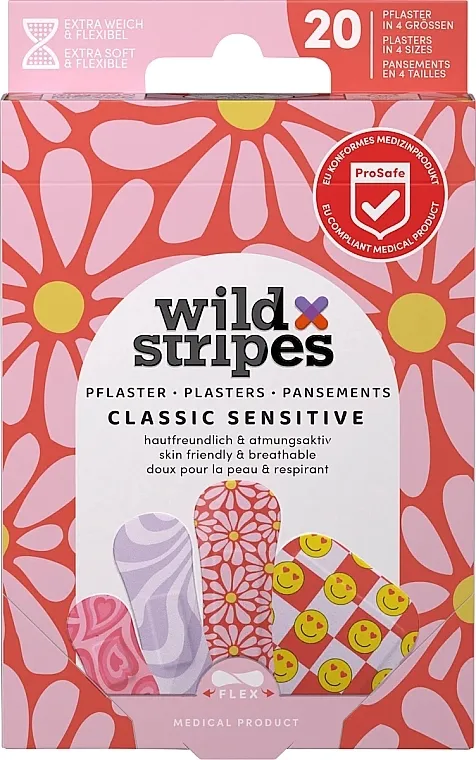 Wild Stripes Classic Sensitive Plaster Set Set flastera