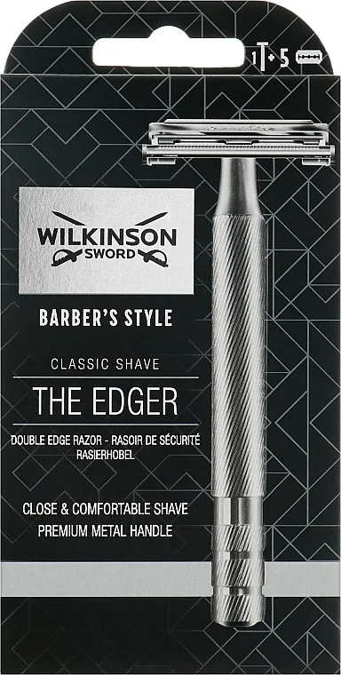 Wilkinson Sword Classic Shave The Edger Stroj za brijanje+5 oštrica