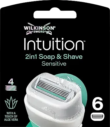 Wilkinson Sword Intuition 2in1 Soap &amp; Shave Sensitive Rezervne oštrice, 6 kom.
