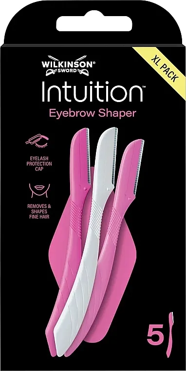 Wilkinson Sword Intuition Eyebrow Shaper Brijač za obrve i lice, 5 kom