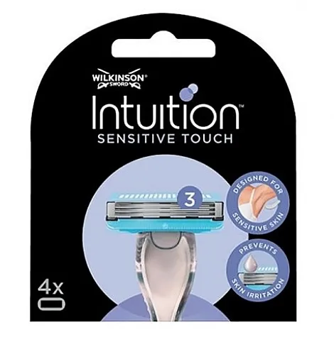 Wilkinson Sword Intuition Sensitive Touch Razor Blades 4 Pack Brijač as 4 rezervne kasete