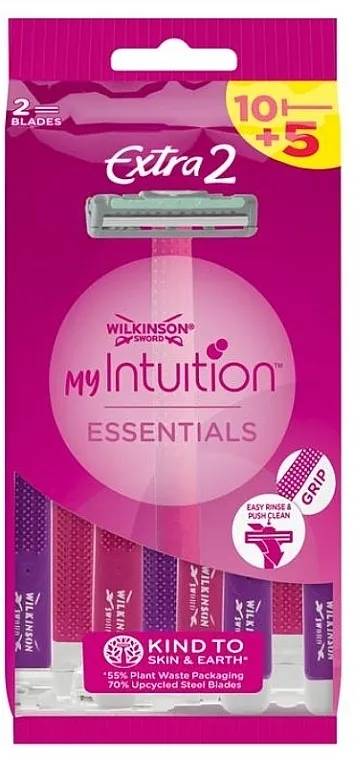 Wilkinson Sword My Intuition Essentials Extra 2 Jednokratni brijači, 15 kom.