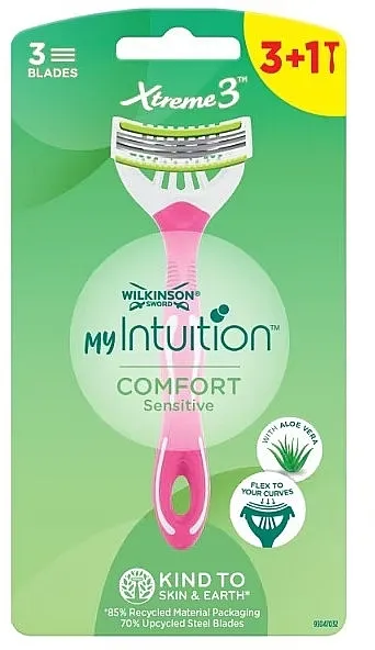 Wilkinson Sword My Intuition Xtreme3 Comfort Sensitive Brijač sa 3 zamenske patrone