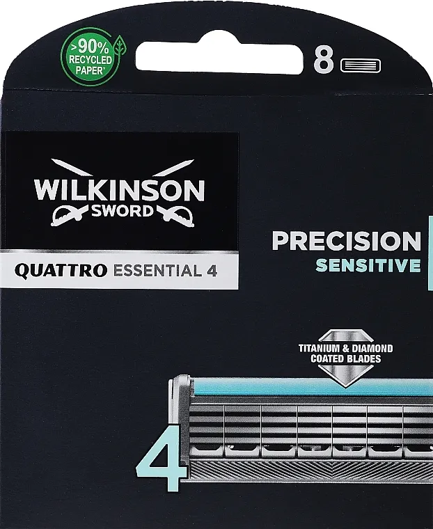 Wilkinson Sword Quattro Titanium Sensitive Patrone za brijač 8 kom.