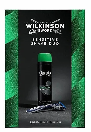Wilkinson Sword Sensitive Shave Duo Shaving Gift Set (sh/gel/200ml + razor/1pc)