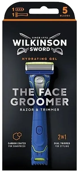Wilkinson Sword The Face Groomer 2 in 1 Razor &amp; Trimmer Brijač + 1 zamjenska oštrica