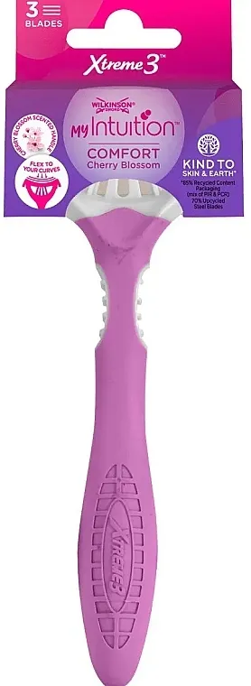 Wilkinson Sword Xtreme 3 My Intuition Comfort Cherry Blossom Jednokratni ženski brijači sa tri oštrice, 12 kom.