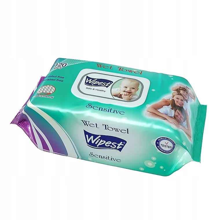 Wipest Safe &amp; Healthy Wet Towel Dečje vlažne maramice "Sensitive", 120 kom.