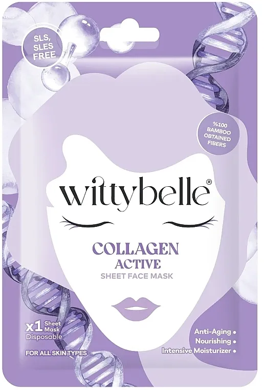 Wittybelle Collagen Active Sheet Face Mask Maska za lice sa kolagenom