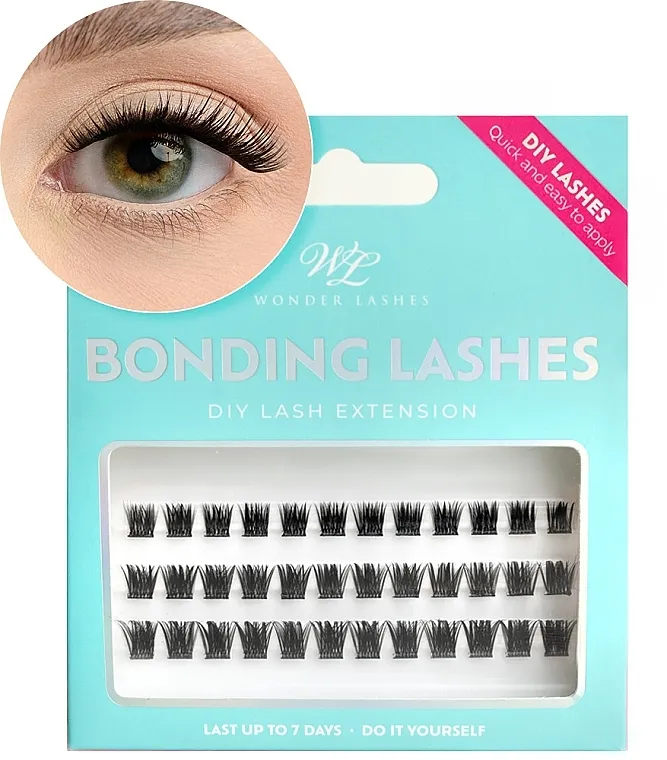 Wonder Lashes Bonding Lashes Volume Voluminizirajuće trepavice u snopovima, 8 mm