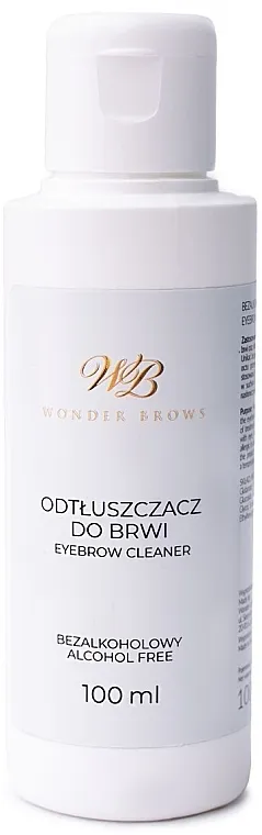 Wonder Lashes Eyebrow Cleaner Alcohol Free Sredstvo za odmašćivanje obrva